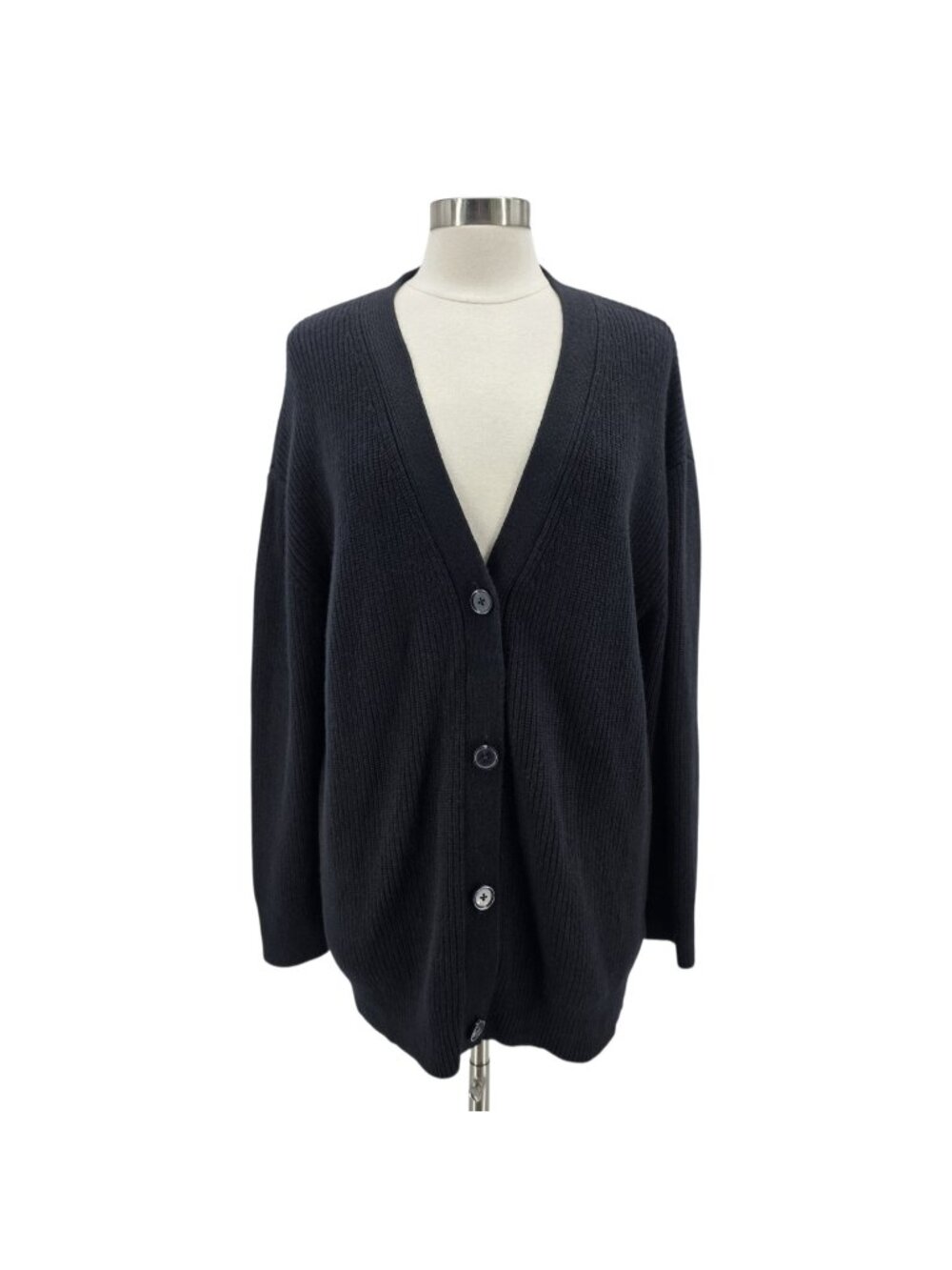 Quince Womens Medium Sweater Mongolian Cashmere 2.0 Oversized Boyfriend Cardigan
